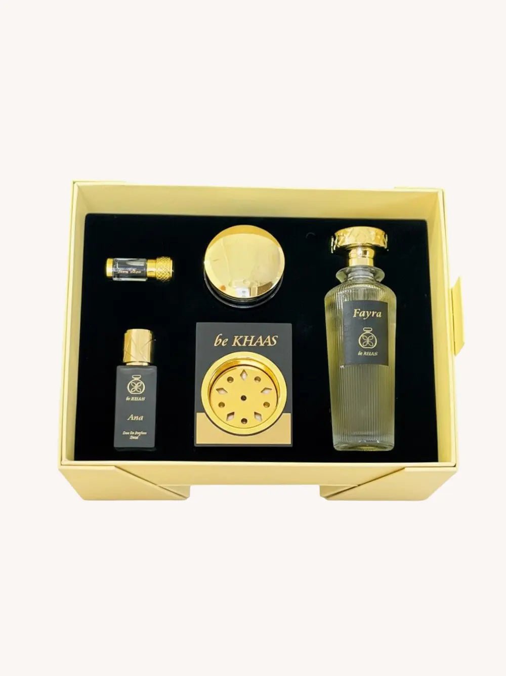 Bakhoor Ghayam, incense burner, silk Musk, Fayra and choose Any perfume - Gift Set - Bekhass Perfumes