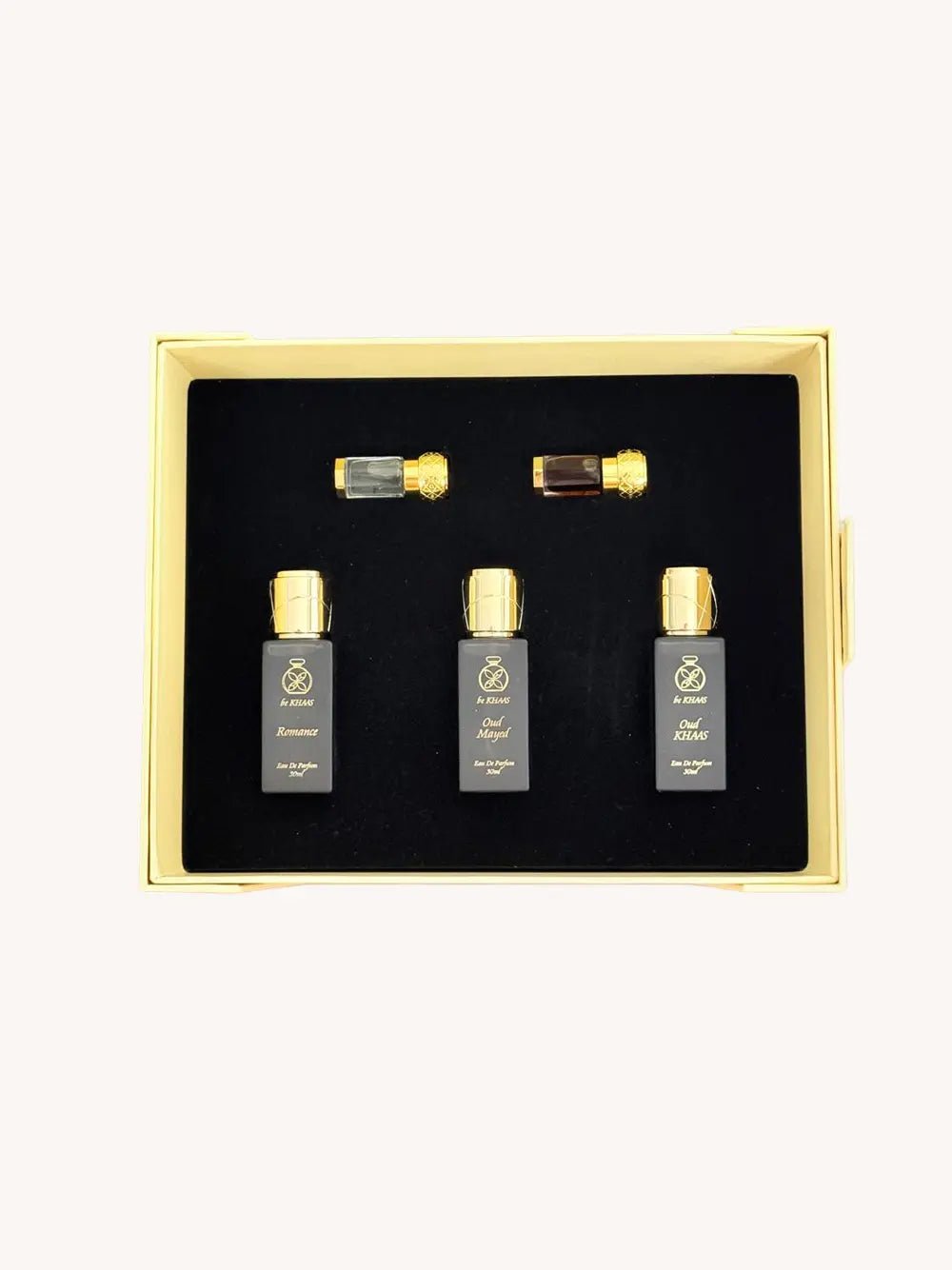 Choose any perfume with Dehn Al Oud and Silk Musk - Gift Set - Bekhass Perfumes