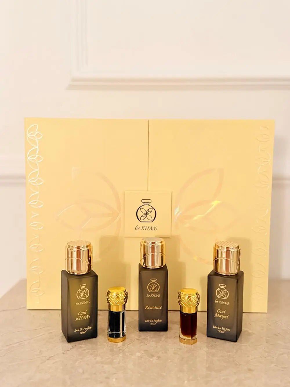 Choose any perfume with Dehn Al Oud and Silk Musk - Gift Set - Bekhass Perfumes